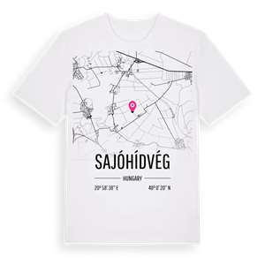 Sajóhídvég karta t-shirt – ekologisk bomull t-shirt från Pinshirt