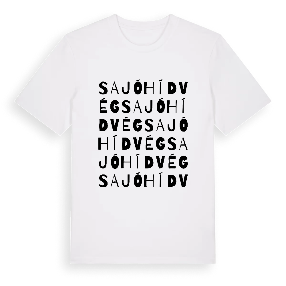 Sajóhídvég ordlek t-shirt – White, i miljö