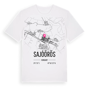 Sajóörös karta t-shirt – ekologisk bomull t-shirt från Pinshirt