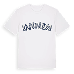Sajóvámos college t-shirt – ekologisk bomull t-shirt från Pinshirt