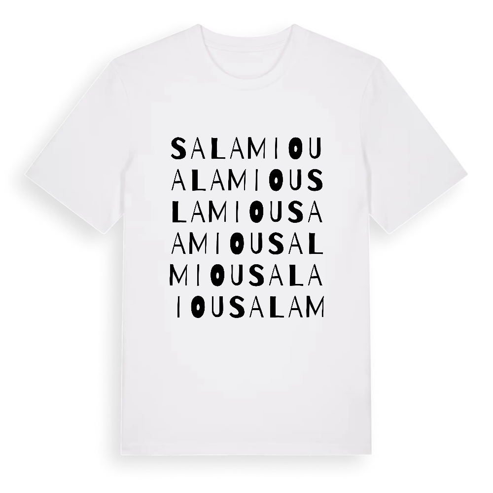 Salamiou ordlek t-shirt – White, i miljö