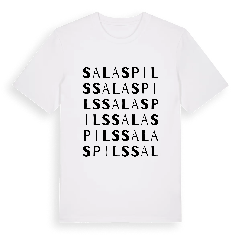 Salaspils ordlek t-shirt – White, i miljö