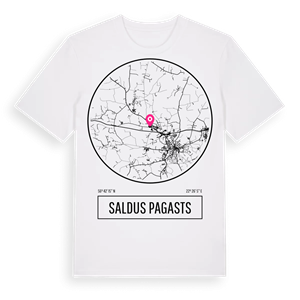 Saldus pagasts t-shirt – ekologisk bomull t-shirt från Pinshirt