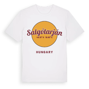 Salgótarján cirkel t-shirt – ekologisk bomull t-shirt från Pinshirt