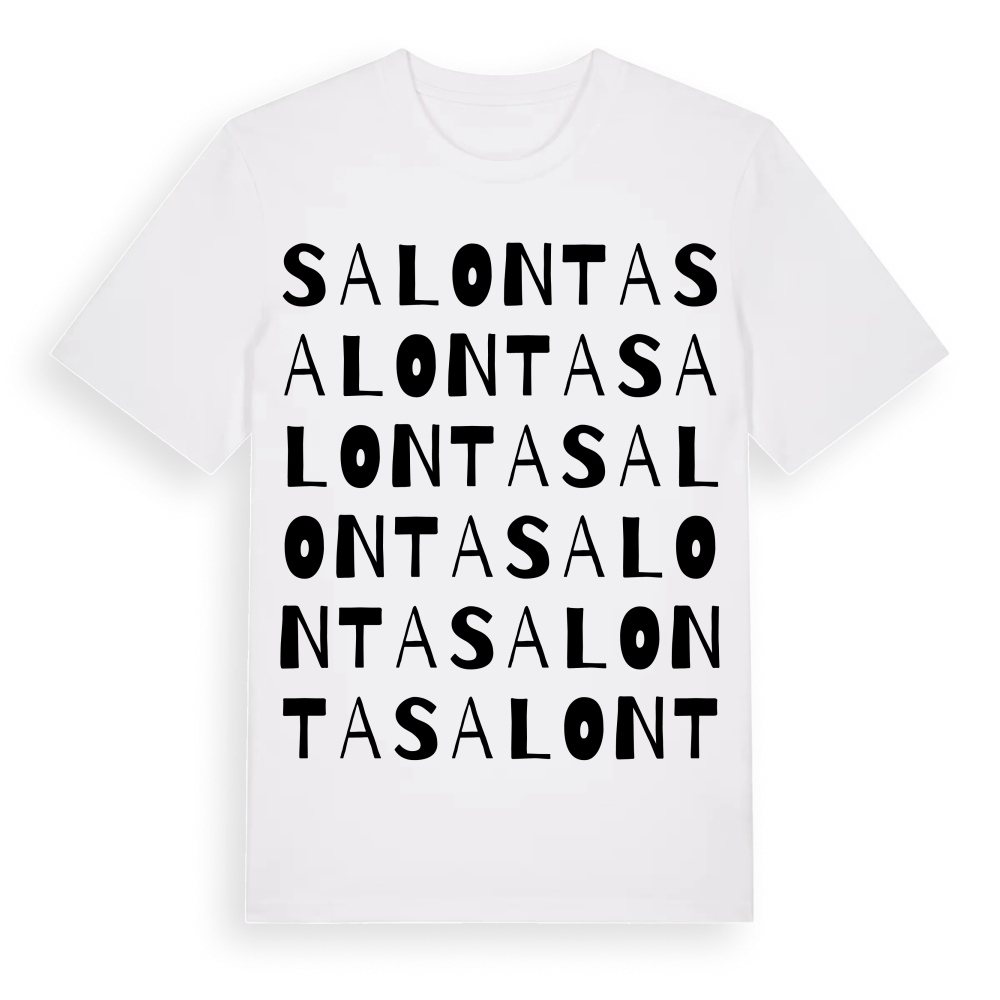 Salonta ordlek t-shirt – White, i miljö