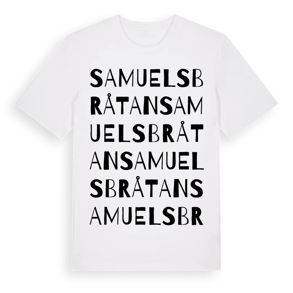 Samuelsbråtan ordlek t-shirt i miljö