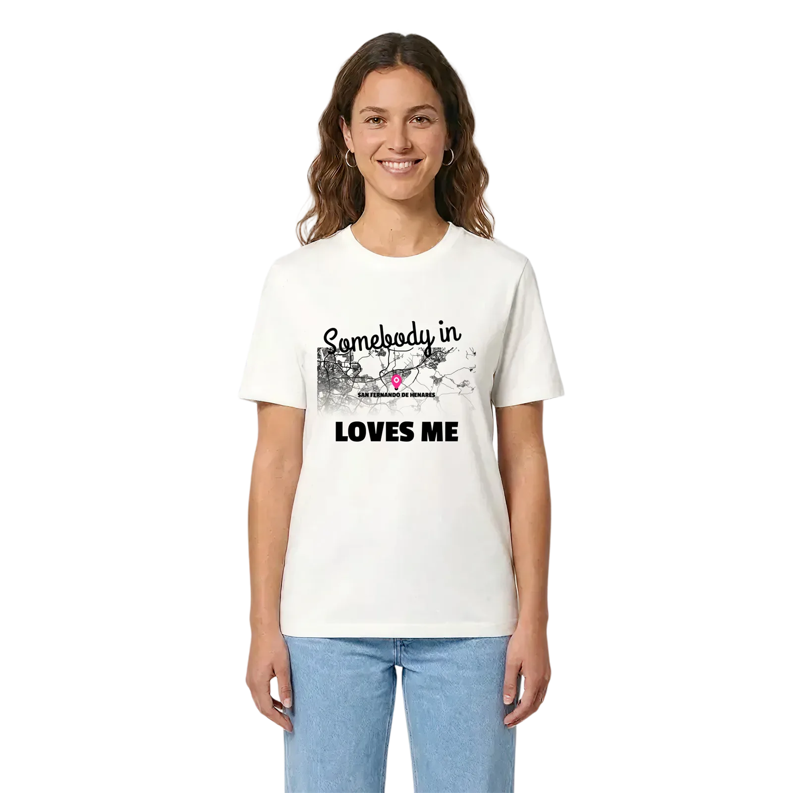 Någon i San Fernando de Henares älskar mig t-shirt – White, i miljö