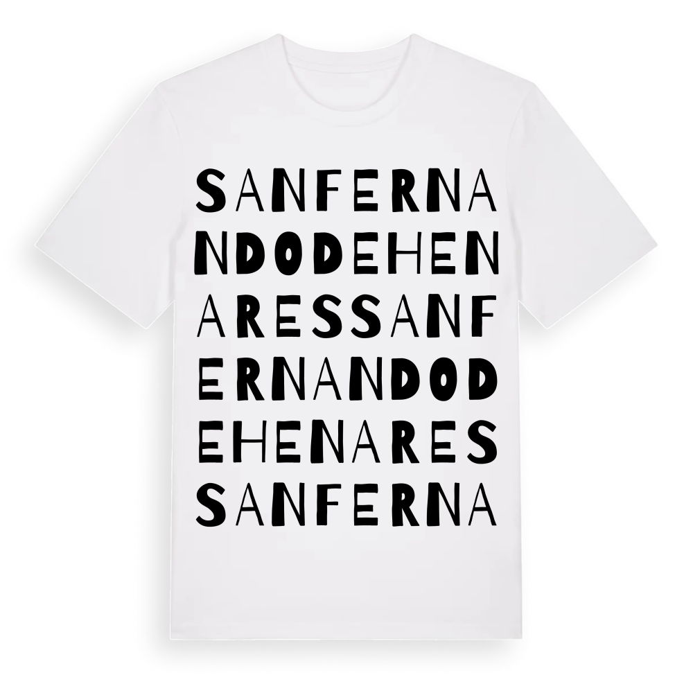 San Fernando de Henares ordlek t-shirt – White, i miljö