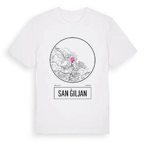 San Ġiljan t-shirt – ekologisk bomull t-shirt från Pinshirt