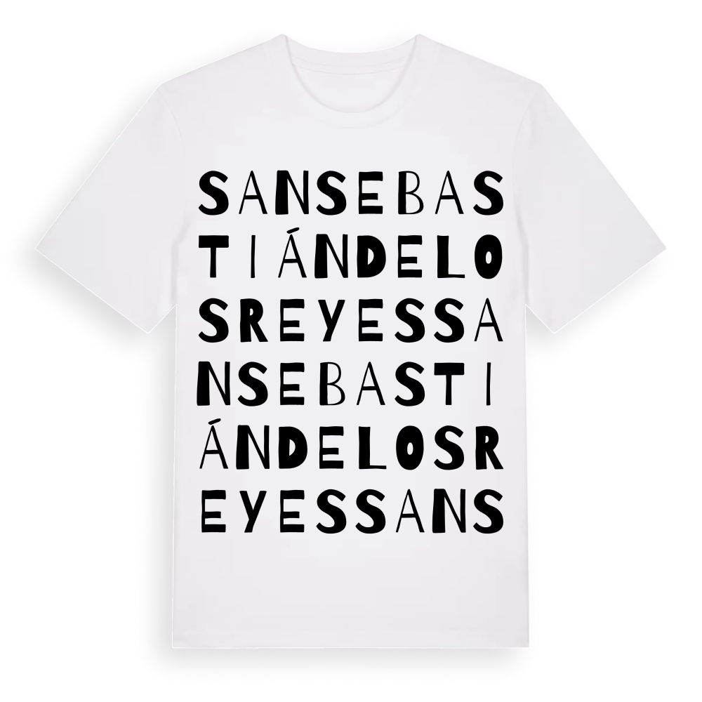 San Sebastián de los Reyes ordlek t-shirt – White, i miljö