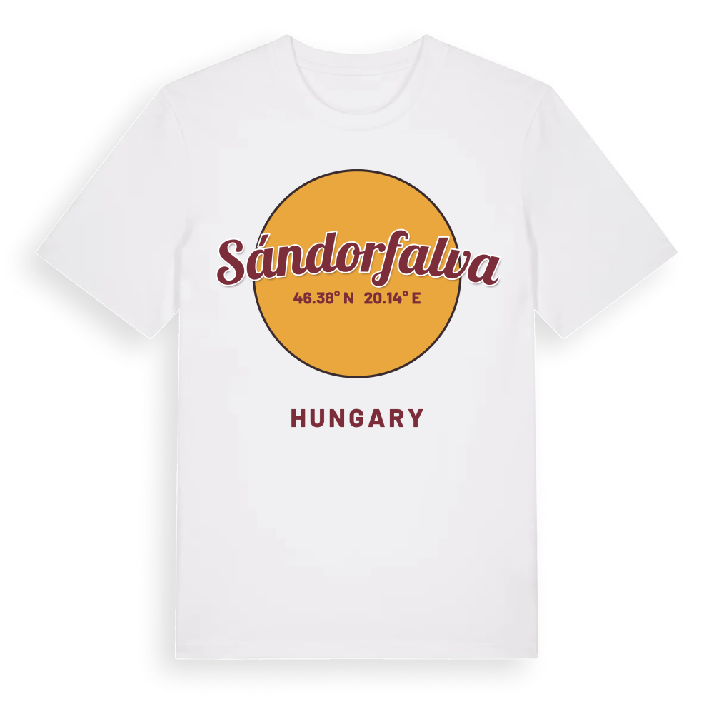 Sándorfalva cirkel t-shirt – White, i miljö