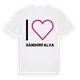Jag älskar Sándorfalva t-shirt stort tryck