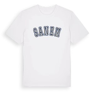 Sanem college t-shirt – ekologisk bomull t-shirt från Pinshirt