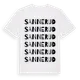 White t-shirt med Sannerud ordlek t-shirt