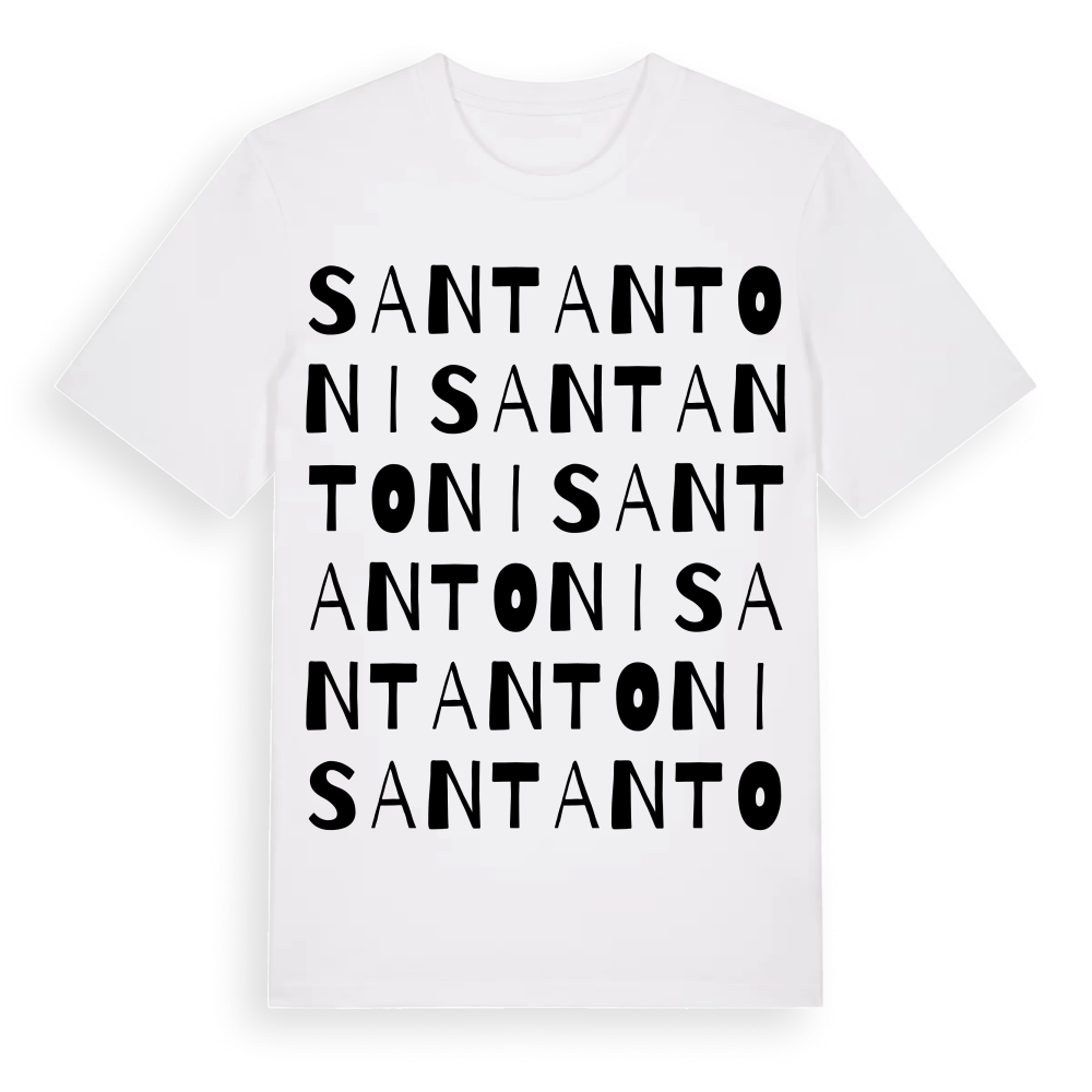 Sant Antoni ordlek t-shirt – White, i miljö