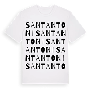 Sant Antoni ordlek t-shirt – ekologisk bomull t-shirt från Pinshirt
