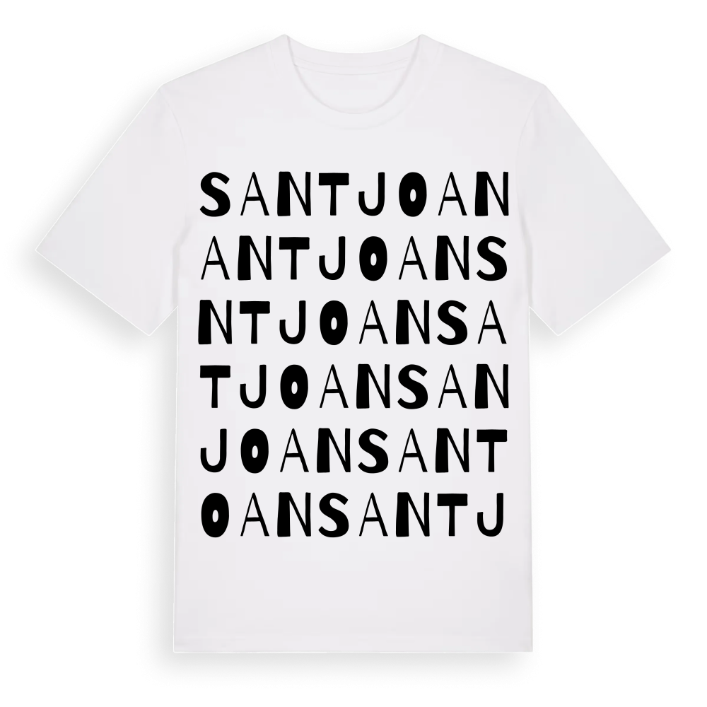 Sant Joan ordlek t-shirt – White, i miljö