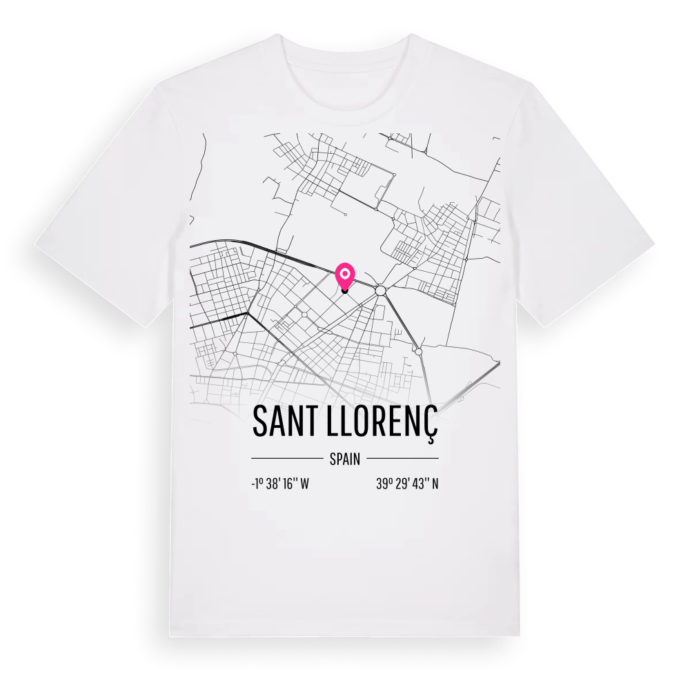 Sant Llorenç karta t-shirt – White, i miljö