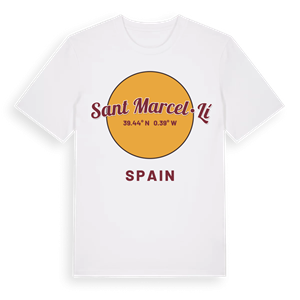 Sant Marcel·lí cirkel t-shirt – ekologisk bomull t-shirt från Pinshirt