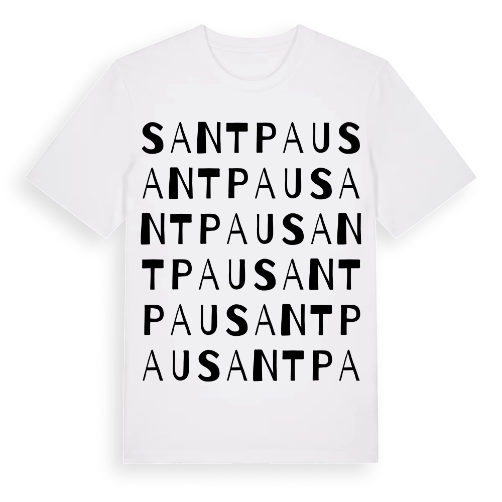 Sant Pau ordlek t-shirt – White, i miljö