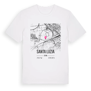 Santa Luzia karta t-shirt – ekologisk bomull t-shirt från Pinshirt