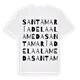 Santa María de la Alameda ordlek t-shirt