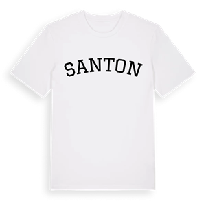 Santon böjd t-shirt – ekologisk bomull t-shirt från Pinshirt