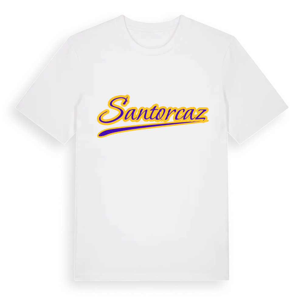 Santorcaz baseball t-shirt – White, i miljö