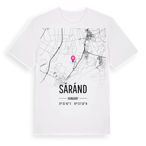 Sáránd karta t-shirt – ekologisk bomull t-shirt från Pinshirt