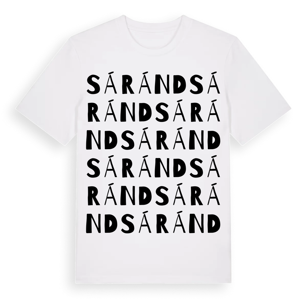 Sáránd ordlek t-shirt – White, i miljö
