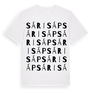 Sárisáp ordlek t-shirt – ekologisk bomull t-shirt från Pinshirt