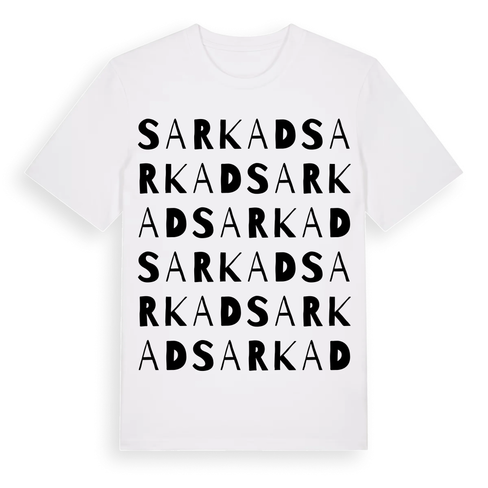 Sarkad ordlek t-shirt – White, i miljö