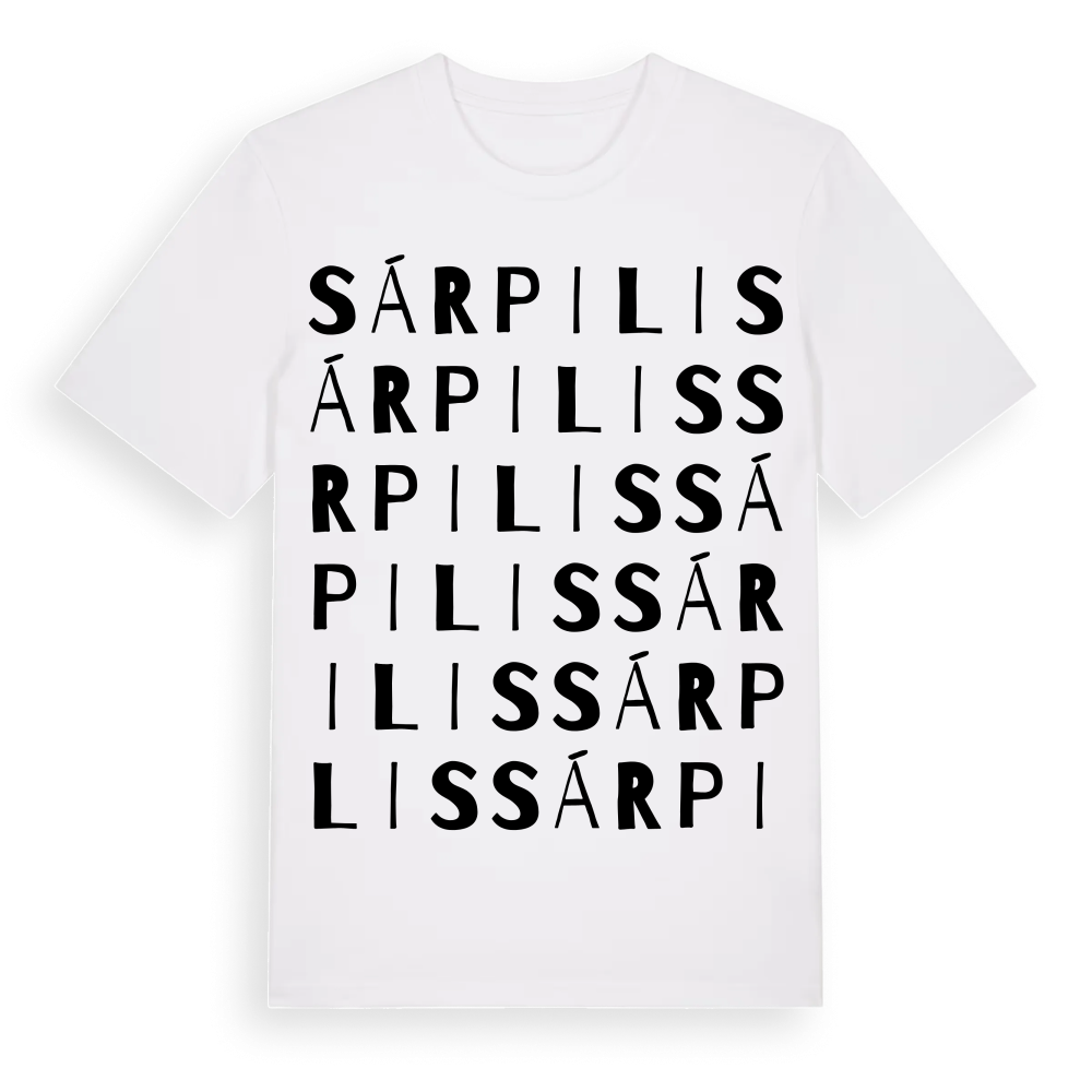 Sárpilis ordlek t-shirt – White, i miljö