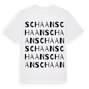 Schaan ordlek t-shirt – ekologisk bomull t-shirt från Pinshirt