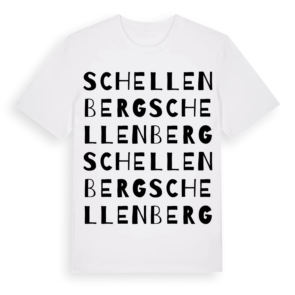 Schellenberg ordlek t-shirt – White, i miljö