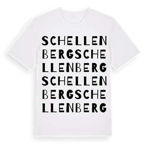 Schellenberg ordlek t-shirt – ekologisk bomull t-shirt från Pinshirt