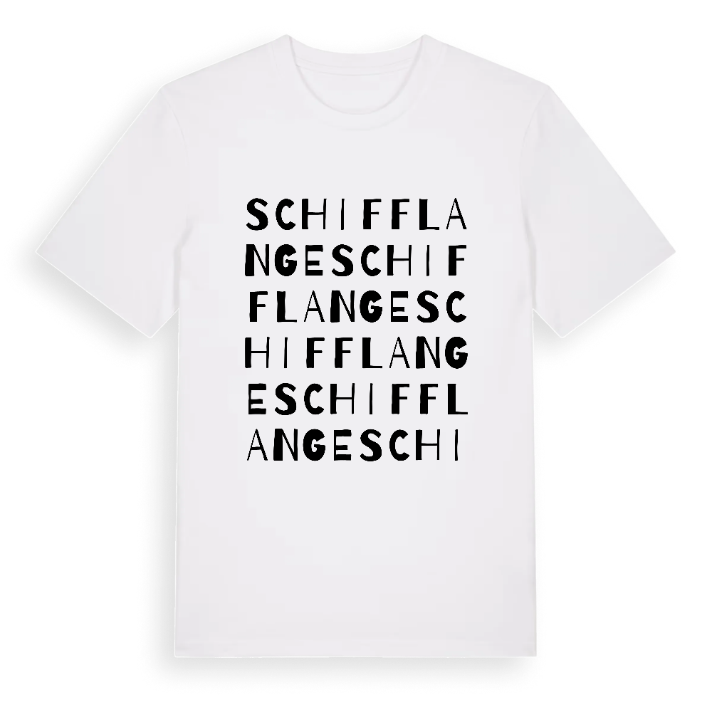 Schifflange ordlek t-shirt – White, i miljö