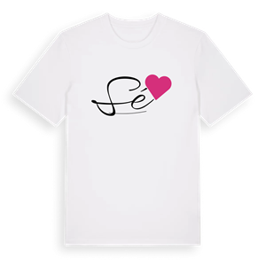 Sé hjärta t-shirt – ekologisk bomull t-shirt från Pinshirt