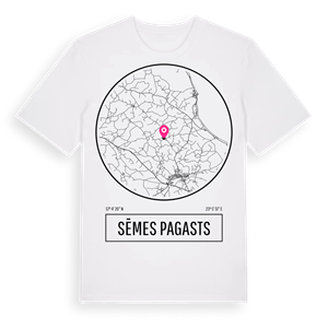 Sēmes pagasts t-shirt – ekologisk bomull t-shirt från Pinshirt