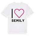 Jag älskar Semily t-shirt stort tryck