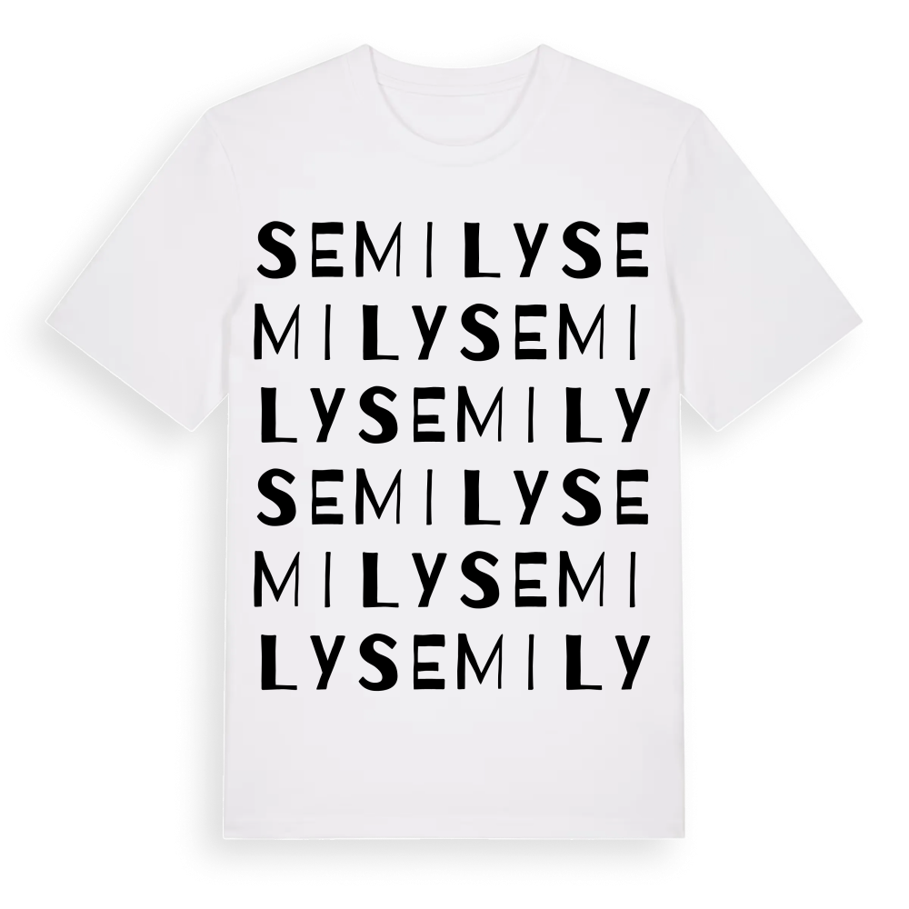 Semily ordlek t-shirt – White, i miljö