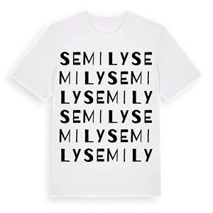 Semily ordlek t-shirt – ekologisk bomull t-shirt från Pinshirt