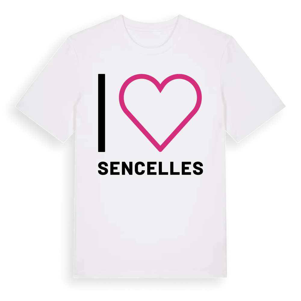 Jag älskar Sencelles t-shirt stort tryck – White, i miljö