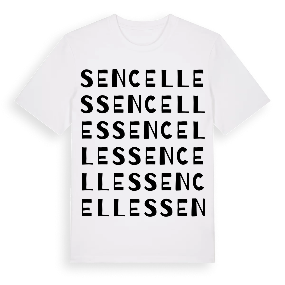 Sencelles ordlek t-shirt – White, i miljö