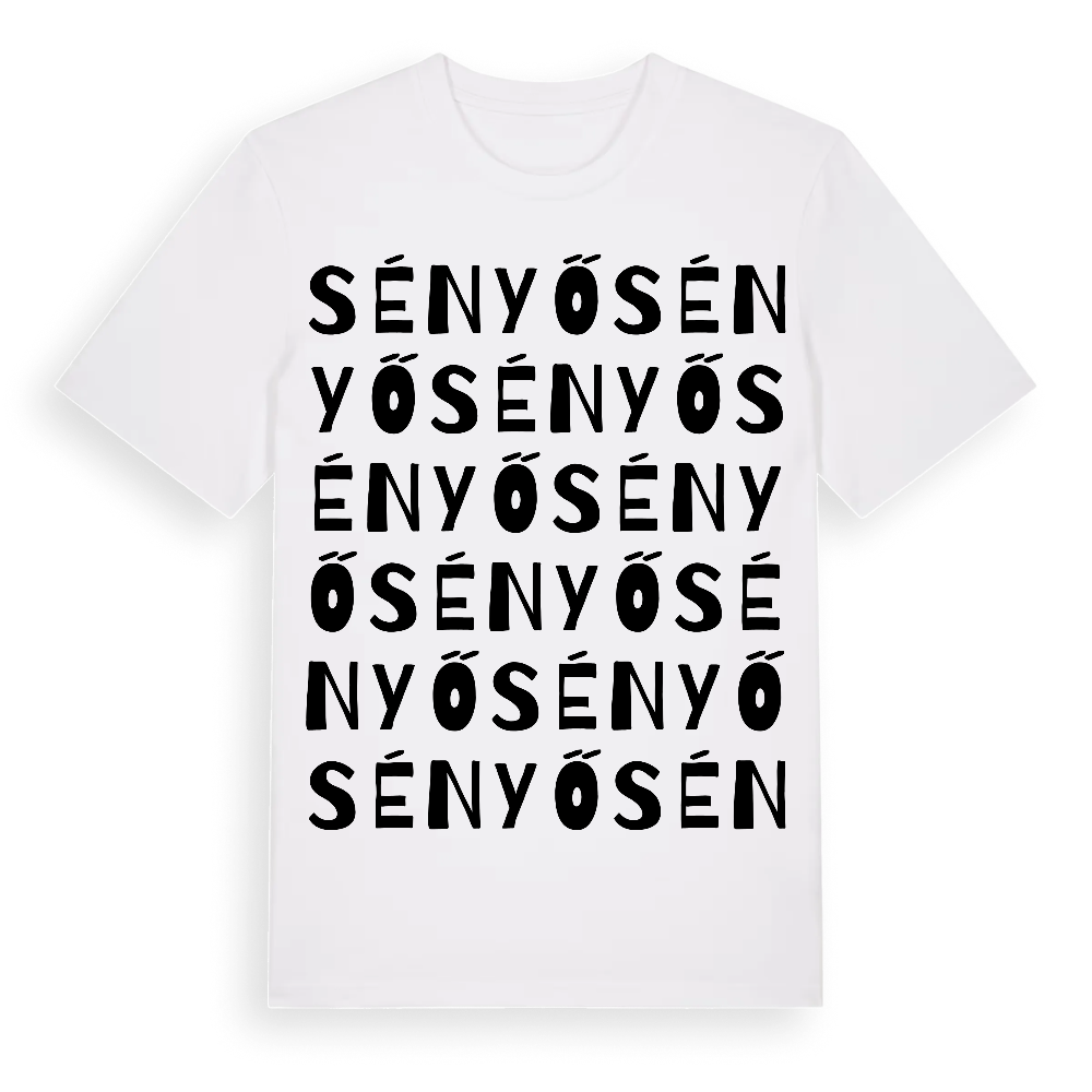 Sényő ordlek t-shirt – White, i miljö