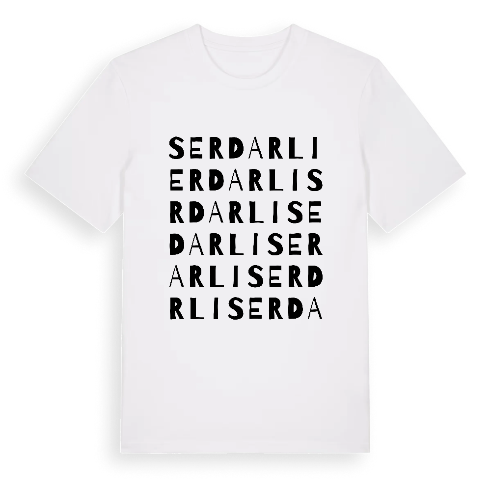 Serdarlı ordlek t-shirt – White, i miljö