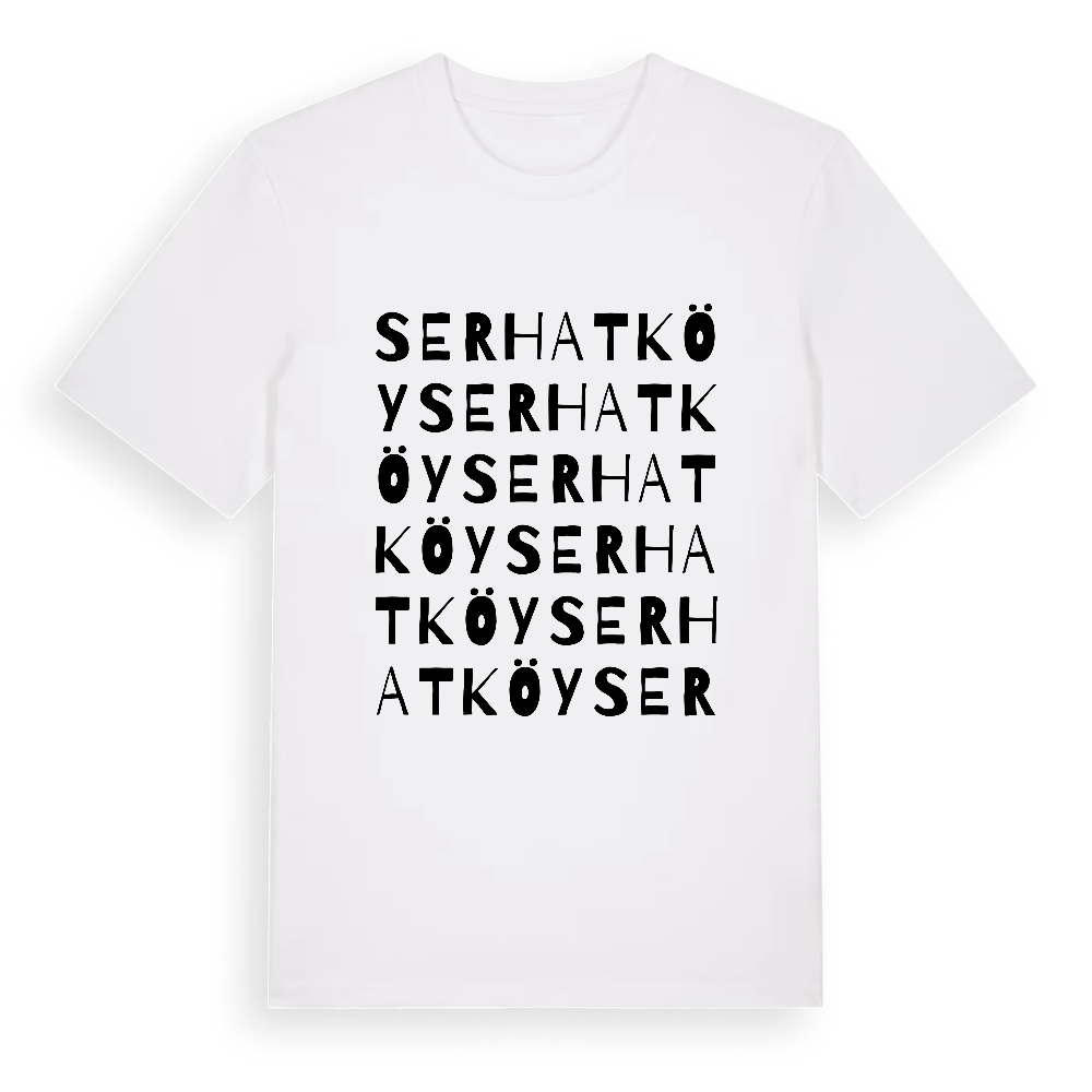 Serhatköy ordlek t-shirt – White, i miljö