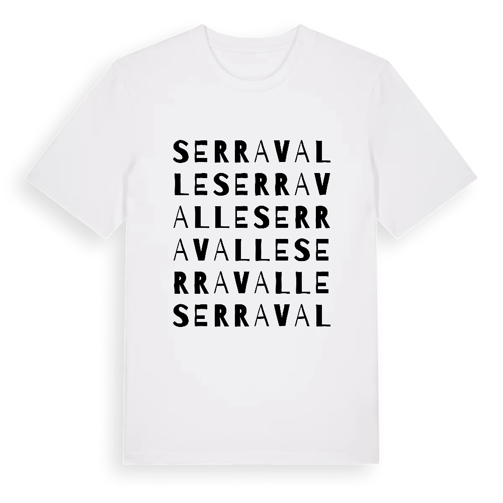 Serravalle ordlek t-shirt – White, i miljö