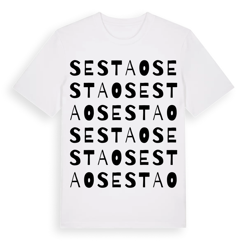 Sestao ordlek t-shirt – White, i miljö