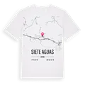Siete Aguas karta t-shirt